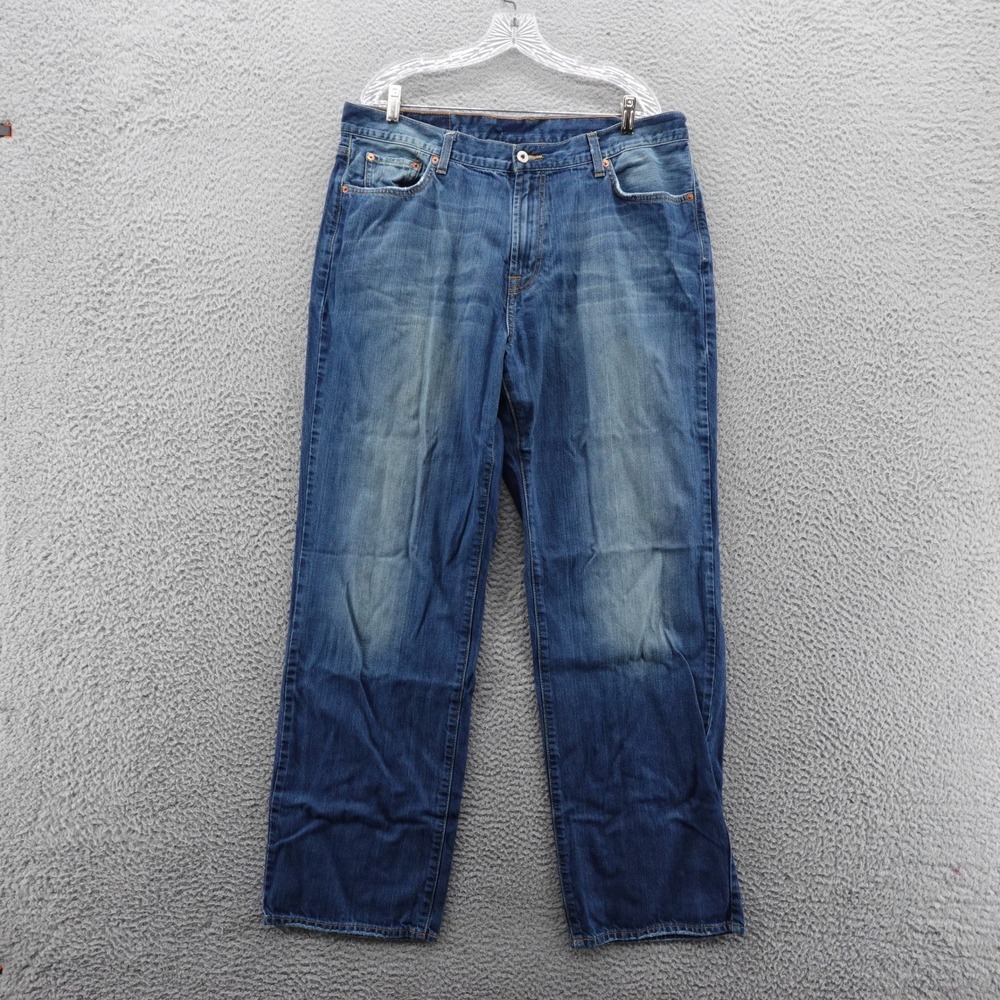 Lucky Brandโ Relaxed Straight Leg Jeans 38x33 Blue Mens Denim Casual